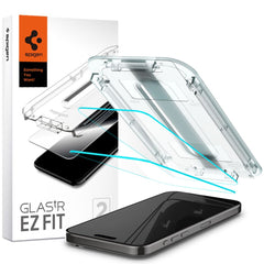 VETRO TEMPERATO SPIGEN GLAS.TR "EZ FIT" 2-PACK IPHONE 15 PRO MAX TRASPARENTE