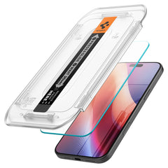 2X VETRO TEMPERATO SPIGEN GLAS.TR "EZ FIT" 2-PACK IPHONE 16 PRO TRASPARENTE