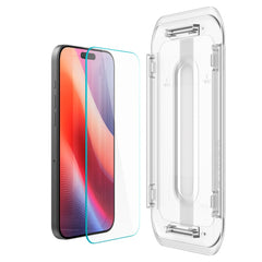 2X VETRO TEMPERATO SPIGEN GLAS.TR "EZ FIT" 2-PACK IPHONE 16 PRO TRASPARENTE