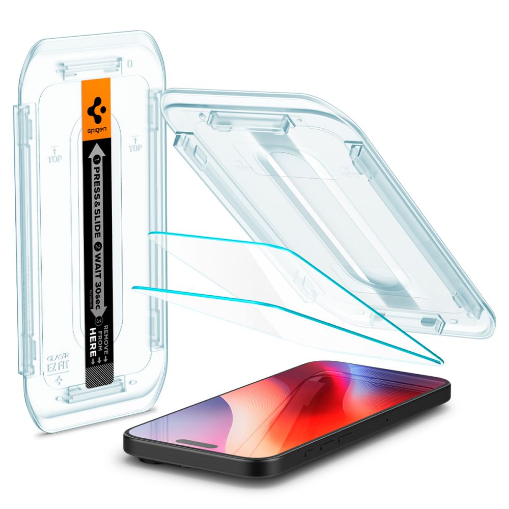VETRO TEMPERATO SPIGEN GLAS.TR "EZ FIT" 2-PACK IPHONE 16 PRO MAX TRASPARENTE