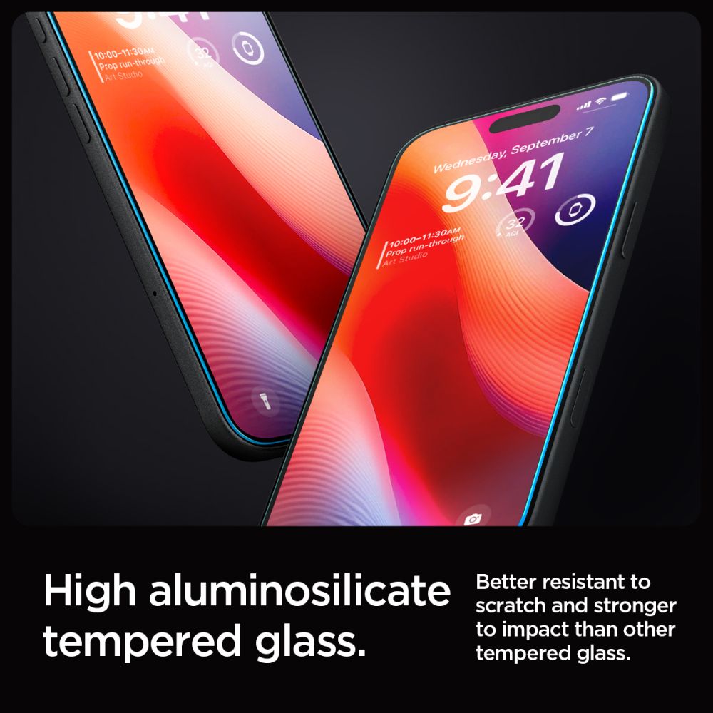 VETRO TEMPERATO SPIGEN GLAS.TR "EZ FIT" 2-PACK IPHONE 16 PRO MAX TRASPARENTE