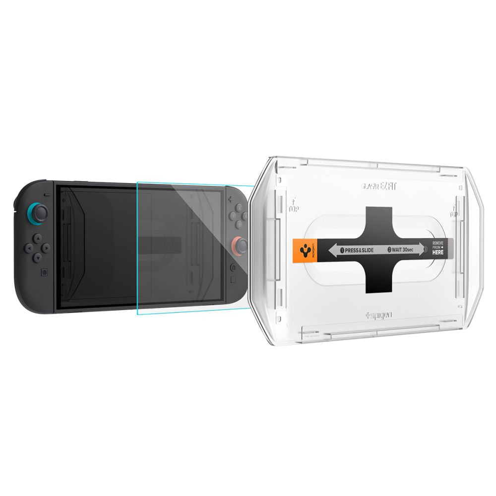 VETRO TEMPERATO SPIGEN GLAS.TR "EZ FIT" 2-PACK NINTENDO SWITCH 2 TRASPARENTE