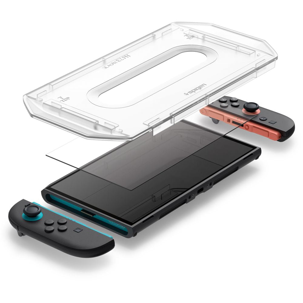 VETRO TEMPERATO SPIGEN GLAS.TR "EZ FIT" 2-PACK NINTENDO SWITCH 2 TRASPARENTE