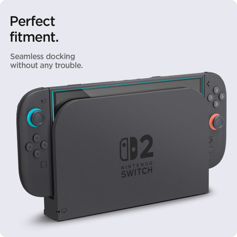 VETRO TEMPERATO SPIGEN GLAS.TR "EZ FIT" 2-PACK NINTENDO SWITCH 2 TRASPARENTE