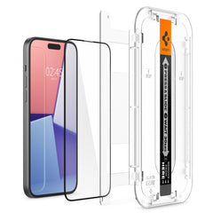 VETRO TEMPERATO SPIGEN GLAS.TR "EZ FIT" FC IPHONE 15 PLUS NERO