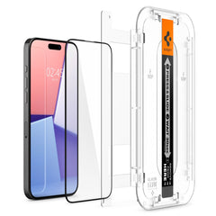 VETRO TEMPERATO SPIGEN GLAS.TR "EZ FIT" FC IPHONE 15 PRO MAX NERO