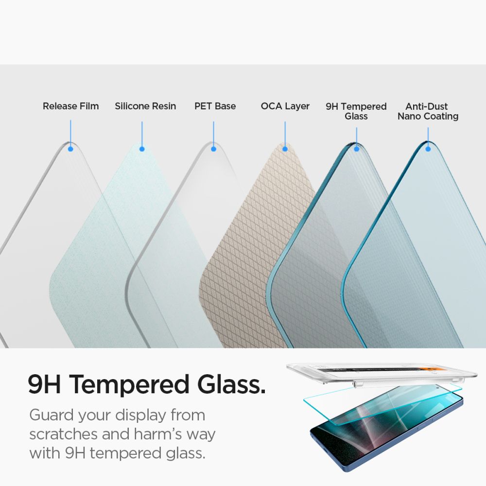 VETRO TEMPERATO SPIGEN GLAS.TR "EZ FIT" HD 2-PACK GALAXY S25 ULTRA CHIARO