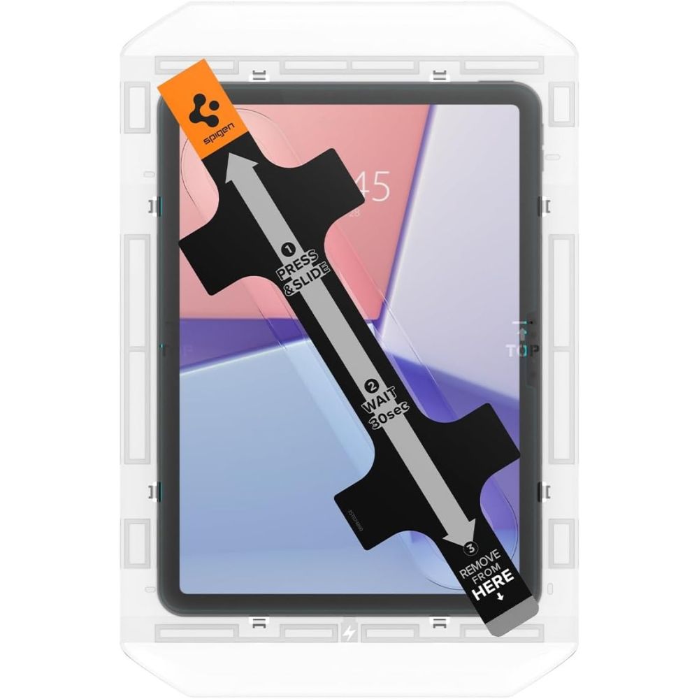 VETRO RESISTENTE PER IPAD AIR 13 2024 SPIGEN GLAS.TR "EZ FIT" TRASPARENTE