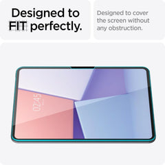 VETRO TEMPERATO PER IPAD PRO 11 5 / 2024 SPIGEN GLAS.TR "EZ FIT" TRASPARENTE