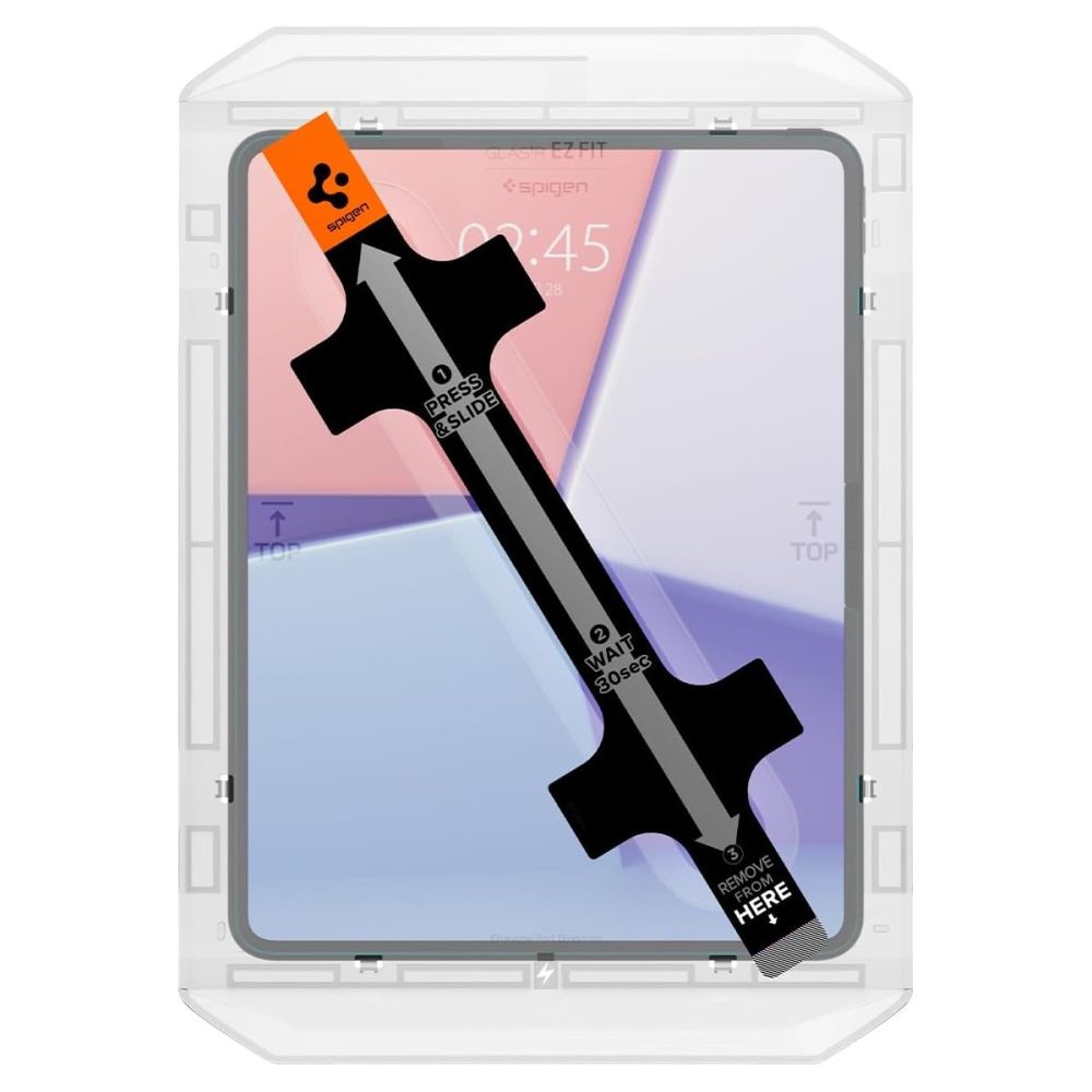 VETRO TEMPERATO PER IPAD PRO 13 7 / 2024 SPIGEN GLAS.TR "EZ FIT" CLEAR