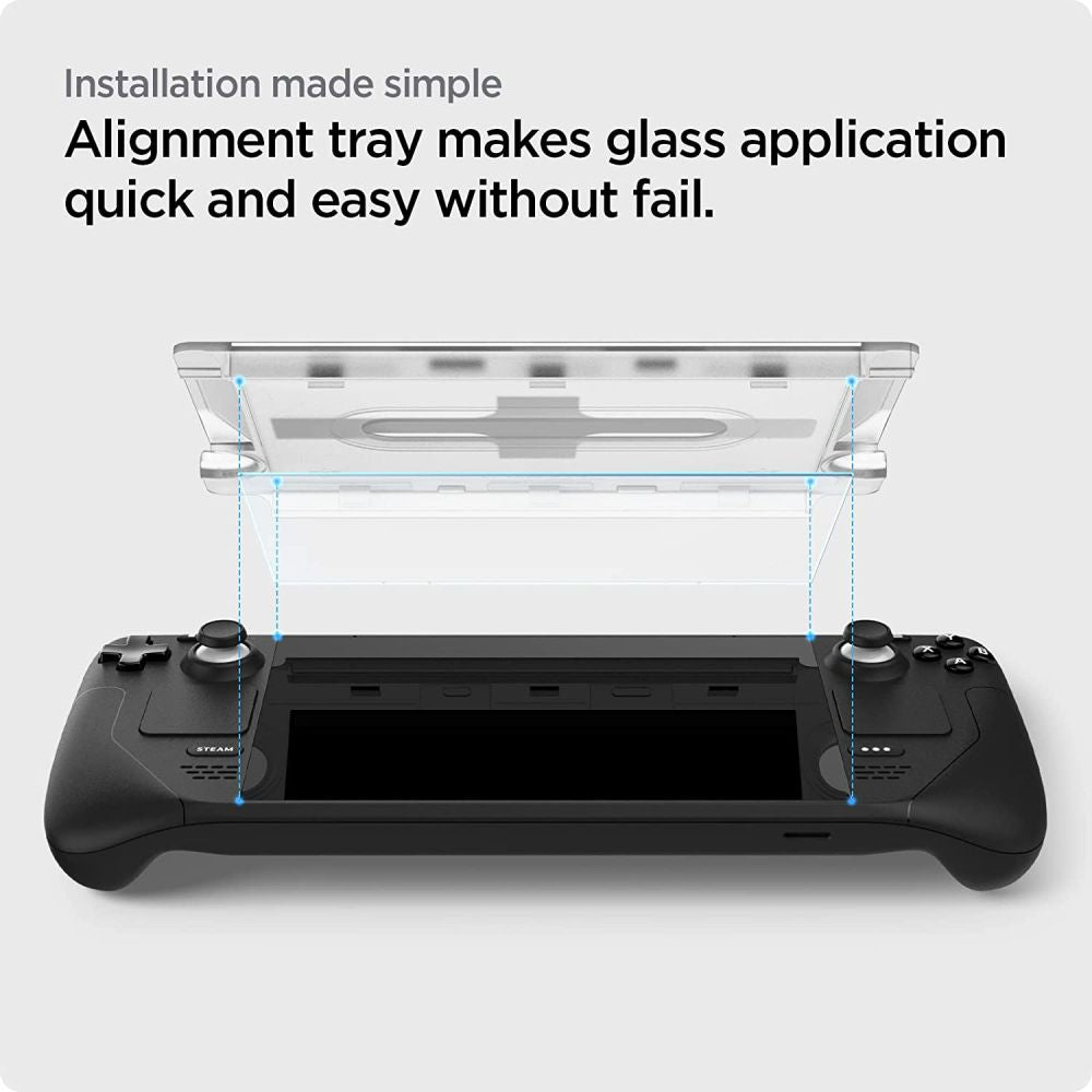 VETRO TEMPERATO SPIGEN GLAS.TR "EZ FIT" STEAM DECK / OLED TRASPARENTE