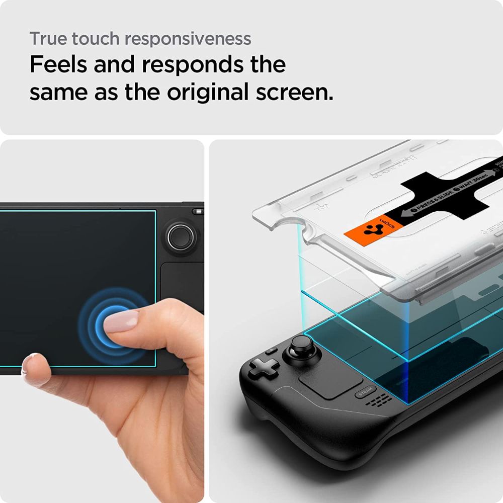 VETRO TEMPERATO SPIGEN GLAS.TR "EZ FIT" STEAM DECK / OLED TRASPARENTE