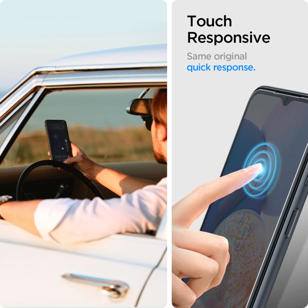 VETRO TEMPERATO SPIGEN GLAS.TR SLIM 2-PACK GALAXY A15 4G / 5G / A25 5G TRASPARENTE