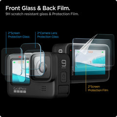 VETRO RESISTENTE SPIGEN GLAS.TR SLIM + FILM 2-SET GOPRO HERO 9 / 10 / 11 / 12 TRASPARENTE