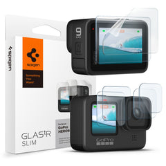 VETRO RESISTENTE SPIGEN GLAS.TR SLIM + FILM 2-SET GOPRO HERO 9 / 10 / 11 / 12 TRASPARENTE