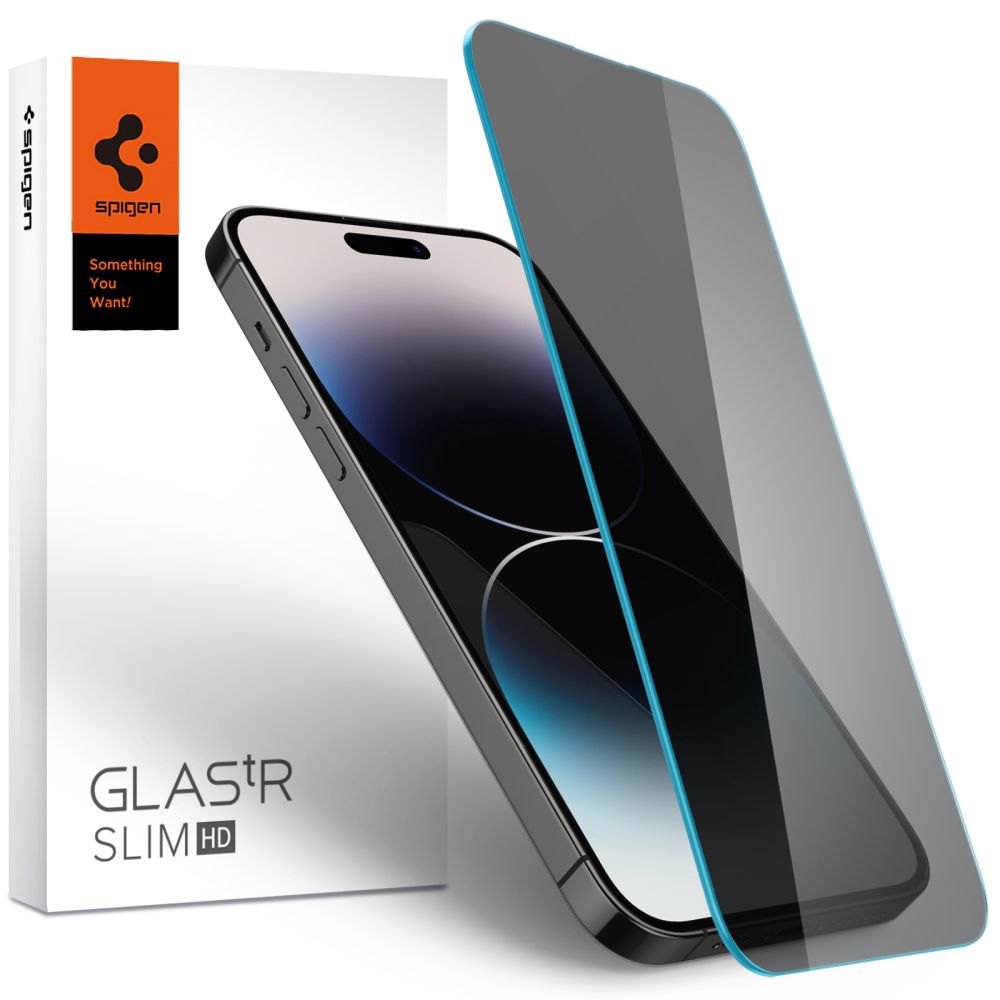VETRO TEMPERATO SPIGEN GLAS.TR SLIM IPHONE 14 PRO MAX PRIVACY