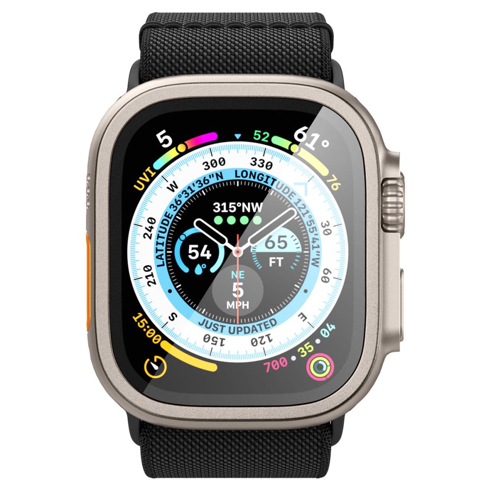 VETRO TEMPERATO SPIGEN GLAS.TR SLIM PRO PER APPLE WATCH ULTRA 49 MM TITANIO