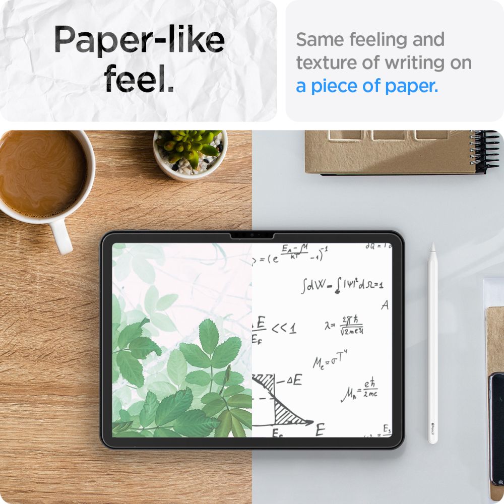VETRO TEMPERATO PER IPAD AIR 11 6 / 2024 SPIGEN PAPER TOUCH MATTE CLEAR