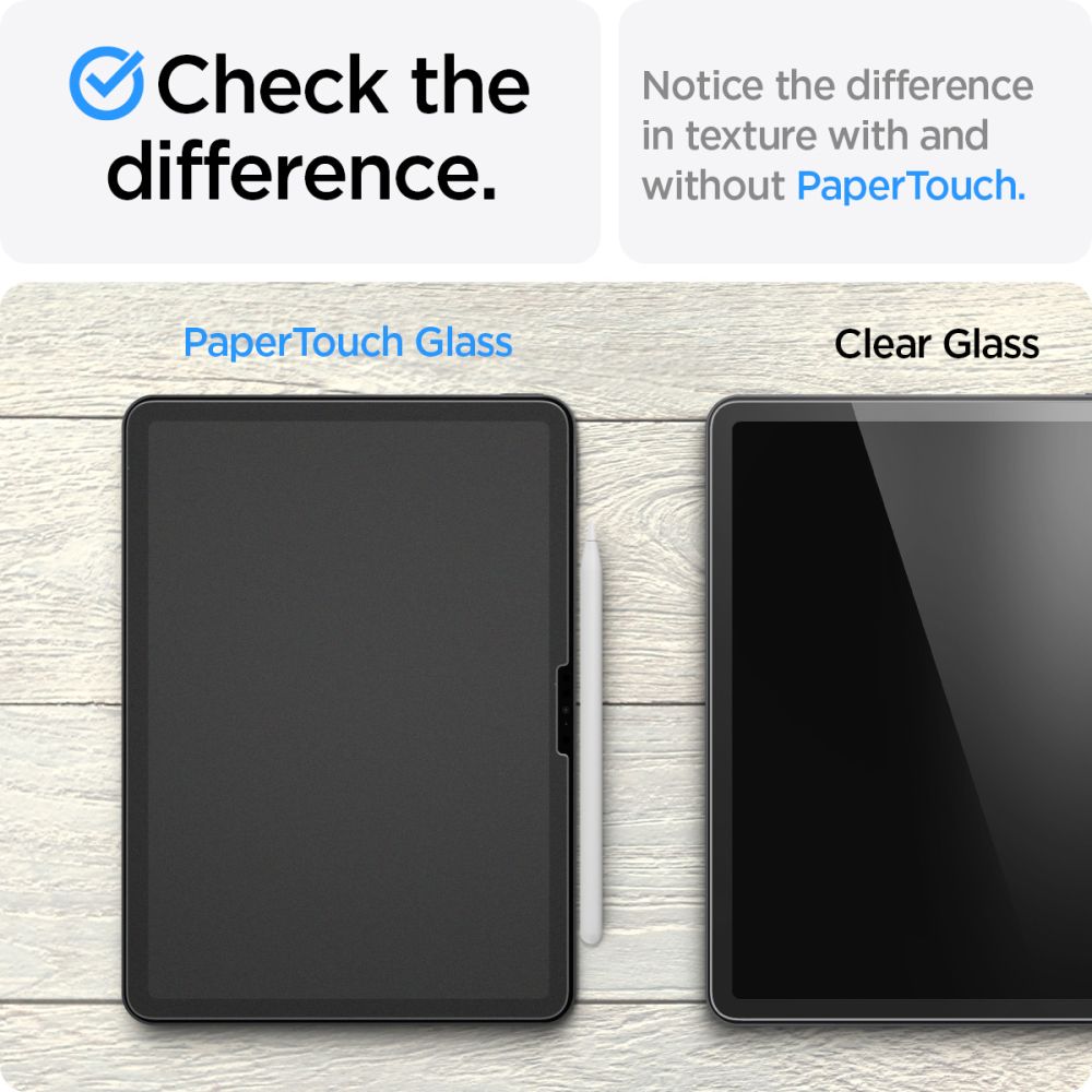 VETRO TEMPERATO PER IPAD AIR 11 6 / 2024 SPIGEN PAPER TOUCH MATTE CLEAR