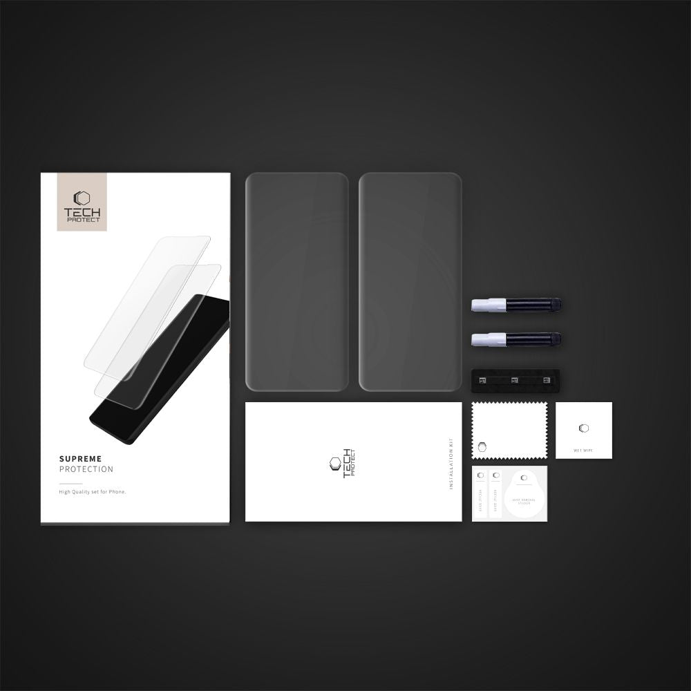 VETRO TEMPERATO TECH-PROTECT GLASS UV+ 2-PACK XIAOMI REDMI NOTE 14 PRO 4G / 5G / 14 PRO+ PLUS 5G / POCO X7 5G TRASPARENTE