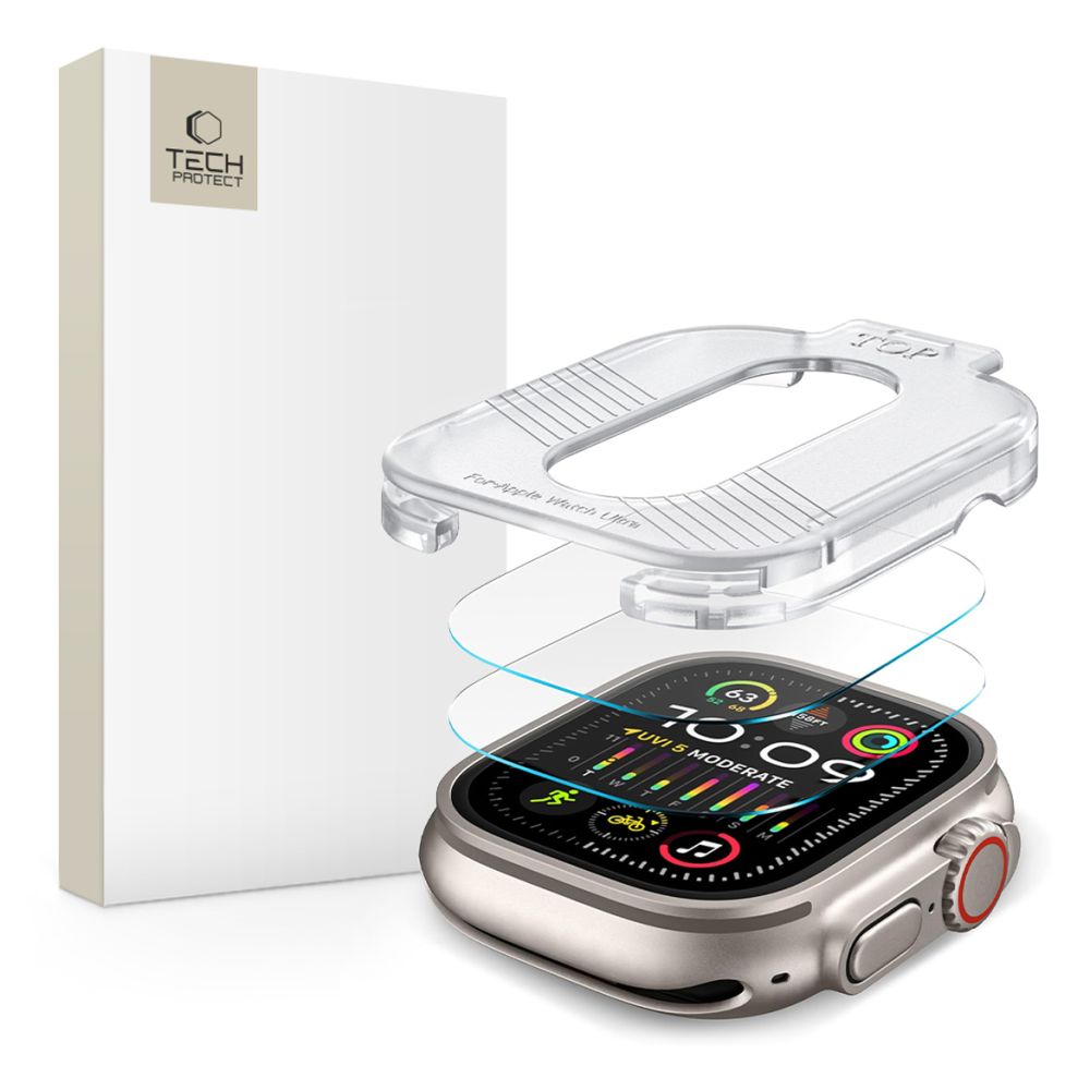 VETRO TEMPERATO TECH-PROTECT SUPREME SET 2-PACK APPLE WATCH ULTRA 1 / 2 (49 MM) TRASPARENTE