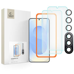 VETRO TEMPERATO TECH-PROTECT SUPREME SET 3-PACK GALAXY S25+ PLUS TRASPARENTE