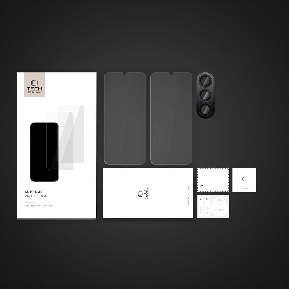 VETRO TEMPERATO TECH-PROTECT SUPREME SET GALAXY A16 4G / 5G TRASPARENTE
