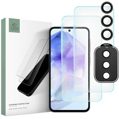 VETRO TEMPERATO TECH-PROTECT SUPREME SET GALAXY A55 5G TRASPARENTE