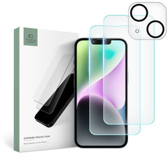 VETRO TEMPERATO TECH-PROTECT SUPREME SET IPHONE 14 TRASPARENTE