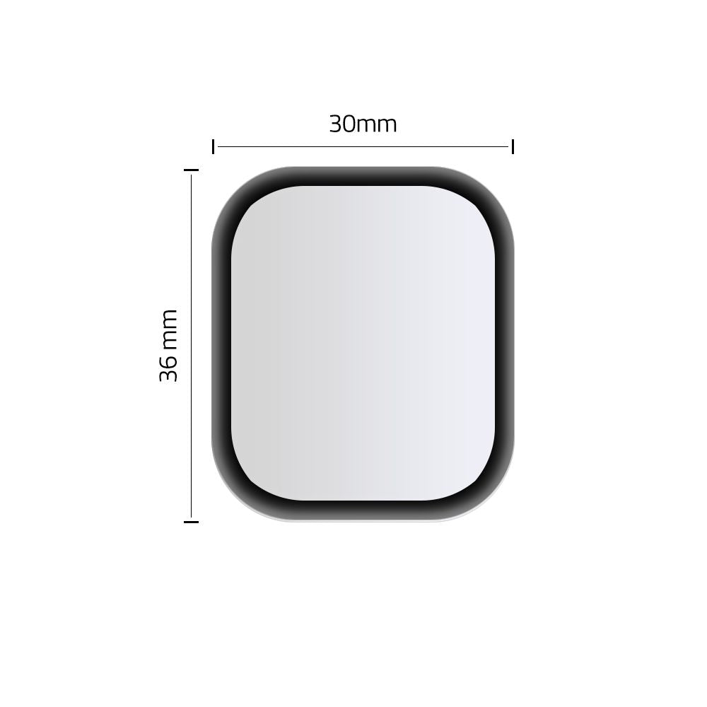 VETRO TEMPERATO PER APPLE WATCH 40 MM HOFI HYBRID GLASS NERO