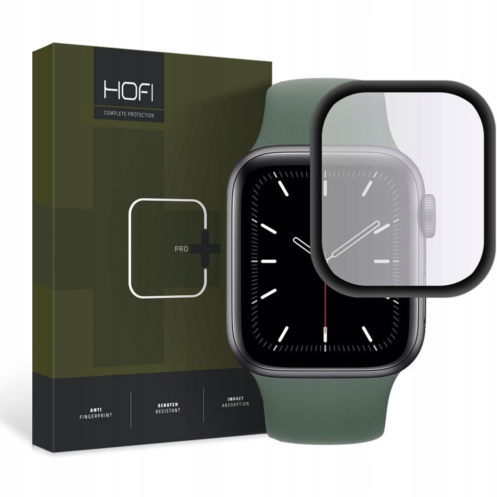 VETRO TEMPERATO PER APPLE WATCH 40 MM HOFI HYBRID GLASS NERO