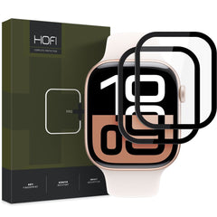 VETRO TEMPERATO HOFI HYBRID PRO+ 2-PACK APPLE WATCH 10 (42 MM) NERO