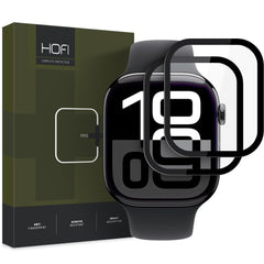 VETRO TEMPERATO HOFI HYBRID PRO+ 2-PACK APPLE WATCH 10 (46 MM) NERO