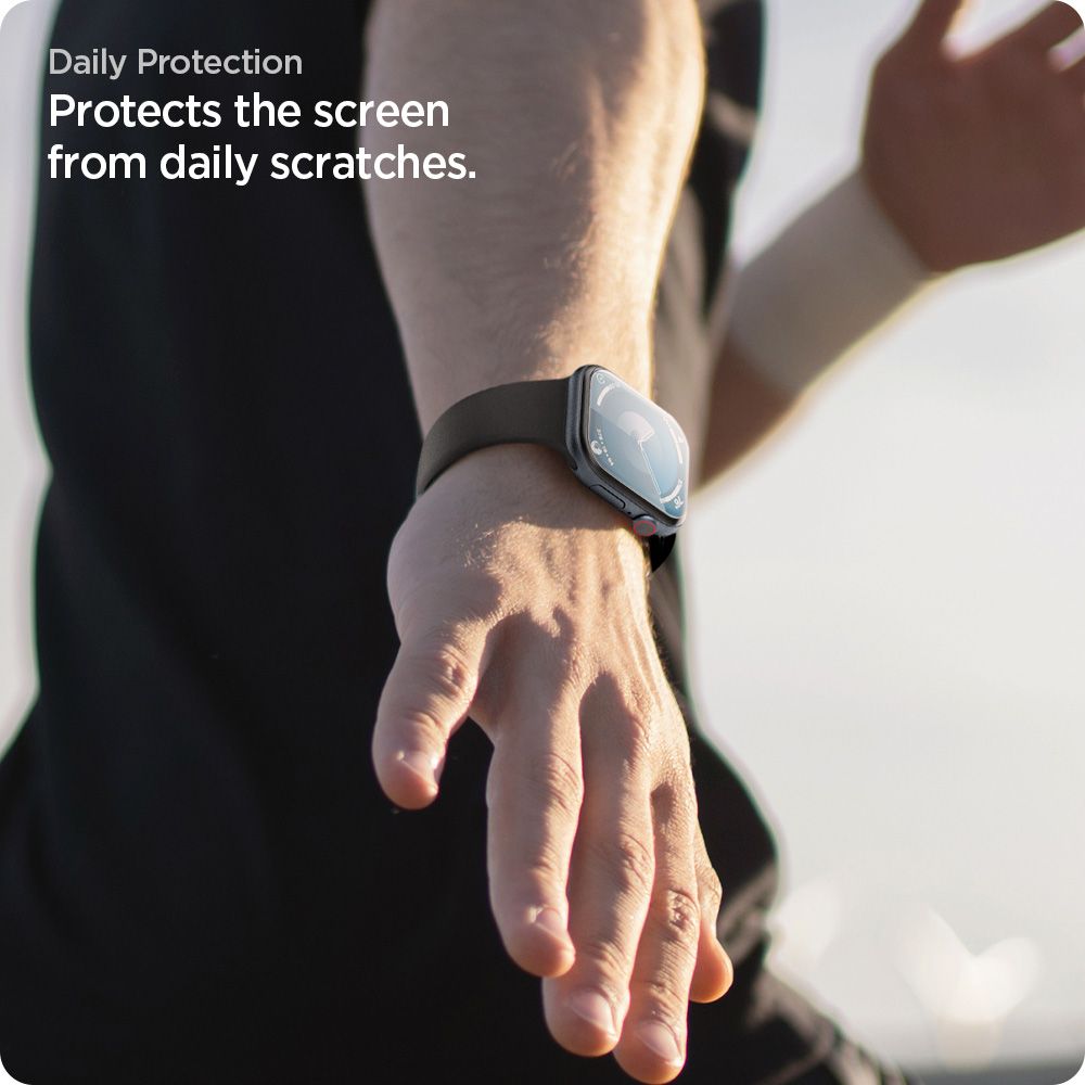 VETRO TEMPERATO HOFI SPIGEN ELITE SHIELD "EZ FIT" 2-PACK APPLE WATCH 10 (42 MM) TRASPARENTE