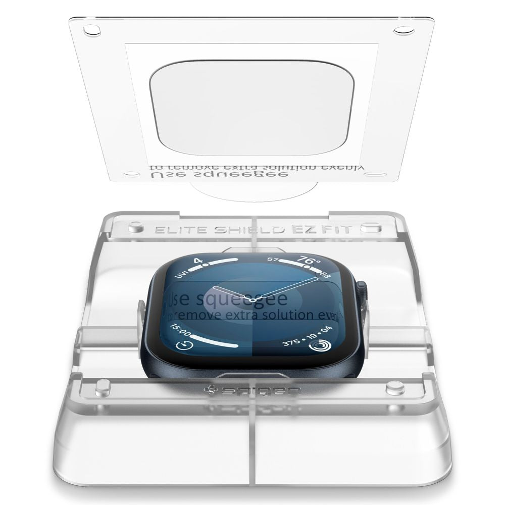 VETRO TEMPERATO HOFI SPIGEN ELITE SHIELD "EZ FIT" 2-PACK APPLE WATCH 10 (42 MM) TRASPARENTE