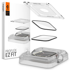 2X VETRO TEMPERATO PER APPLE WATCH 41 MM SPIGEN PROFLEX "EZ FIT" 2-PACK TRASPARENTE