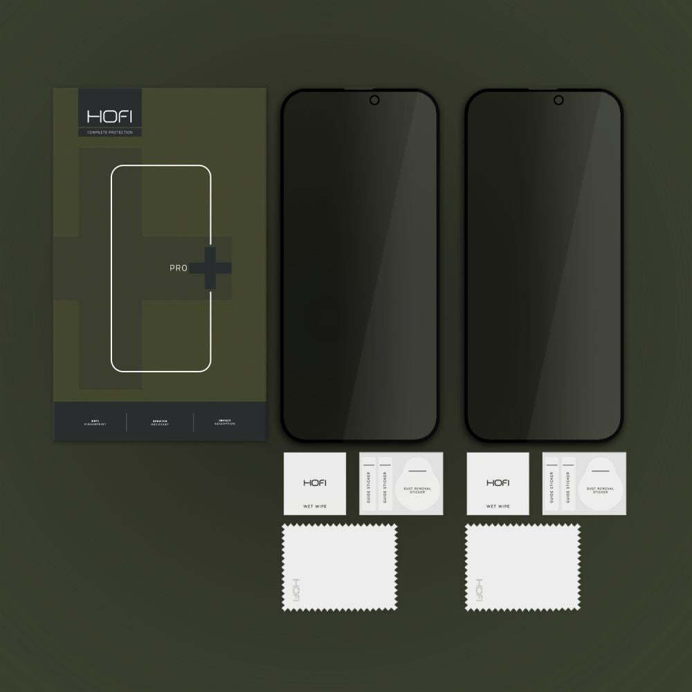 VETRO TEMPERATO HOFI ANTI SPY GLASS PRO+ 2-PACK IPHONE 16 PLUS PRIVACY