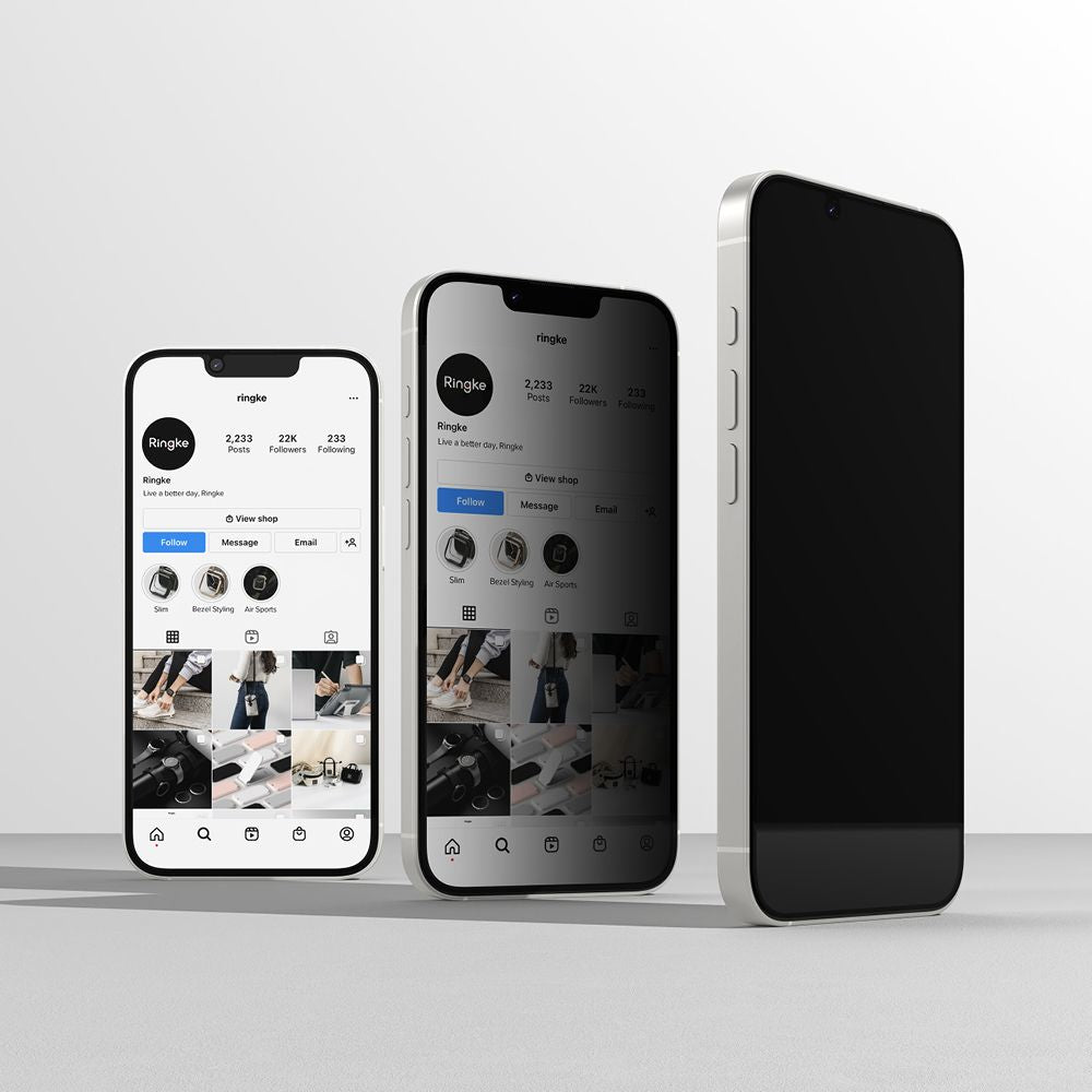 VETRO TEMPERATO RINGKE EASY SLIDE 2-PACK IPHONE 16E PRIVACY