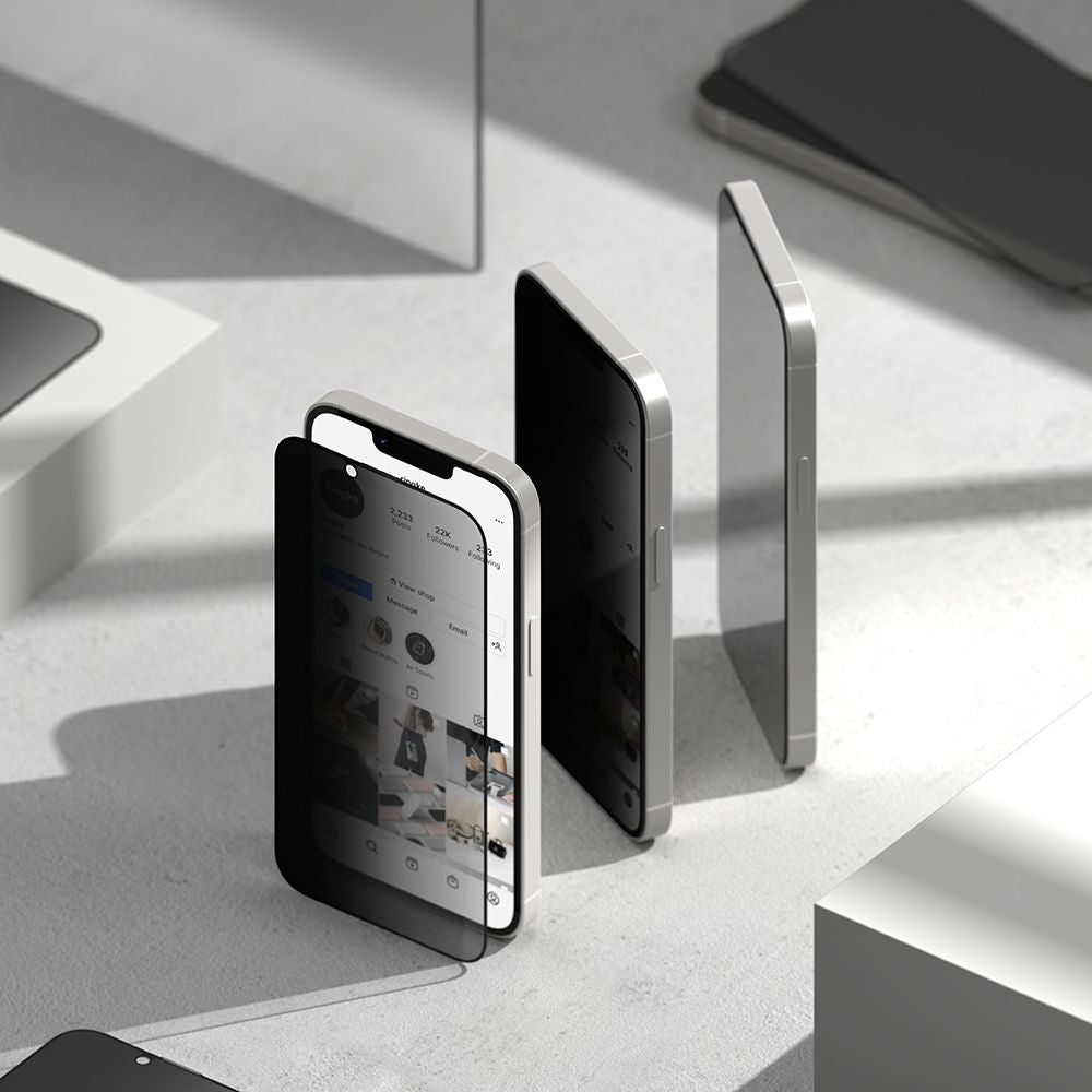 VETRO TEMPERATO RINGKE EASY SLIDE 2-PACK IPHONE 16E PRIVACY