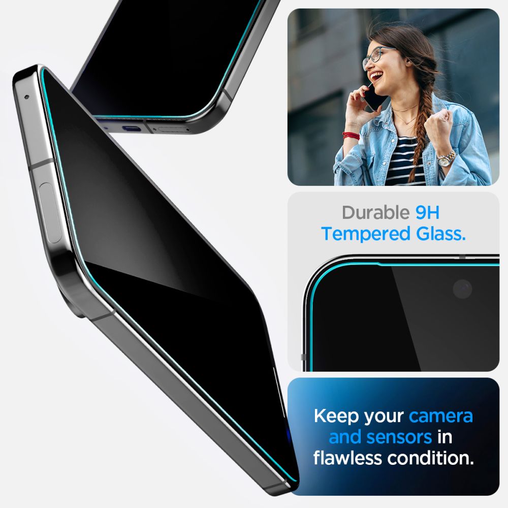 VETRO TEMPERATO SPIGEN GLAS.TR "EZ FIT" 2-PACK GOOGLE PIXEL 9 / 9 PRO PRIVACY