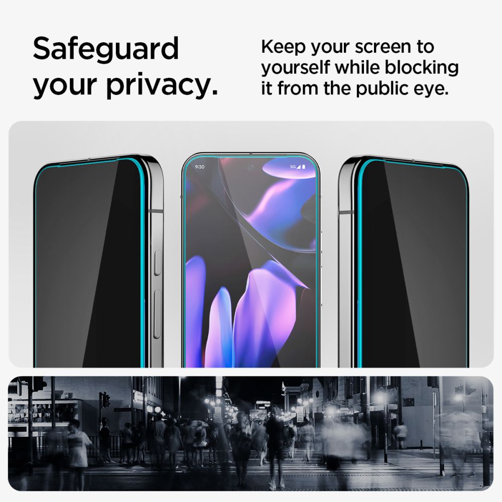 VETRO TEMPERATO SPIGEN GLAS.TR "EZ FIT" 2-PACK GOOGLE PIXEL 9 / 9 PRO PRIVACY