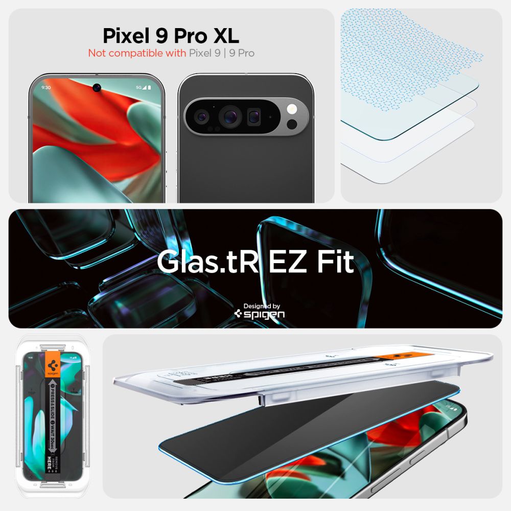 VETRO TEMPERATO SPIGEN GLAS.TR "EZ FIT" 2-PACK GOOGLE PIXEL 9 PRO XL PRIVACY