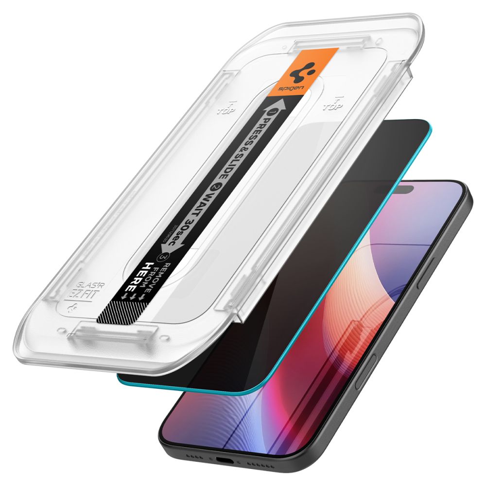 VETRO TEMPERATO SPIGEN GLAS.TR "EZ FIT" 2-PACK IPHONE 16 PRO MAX PRIVACY
