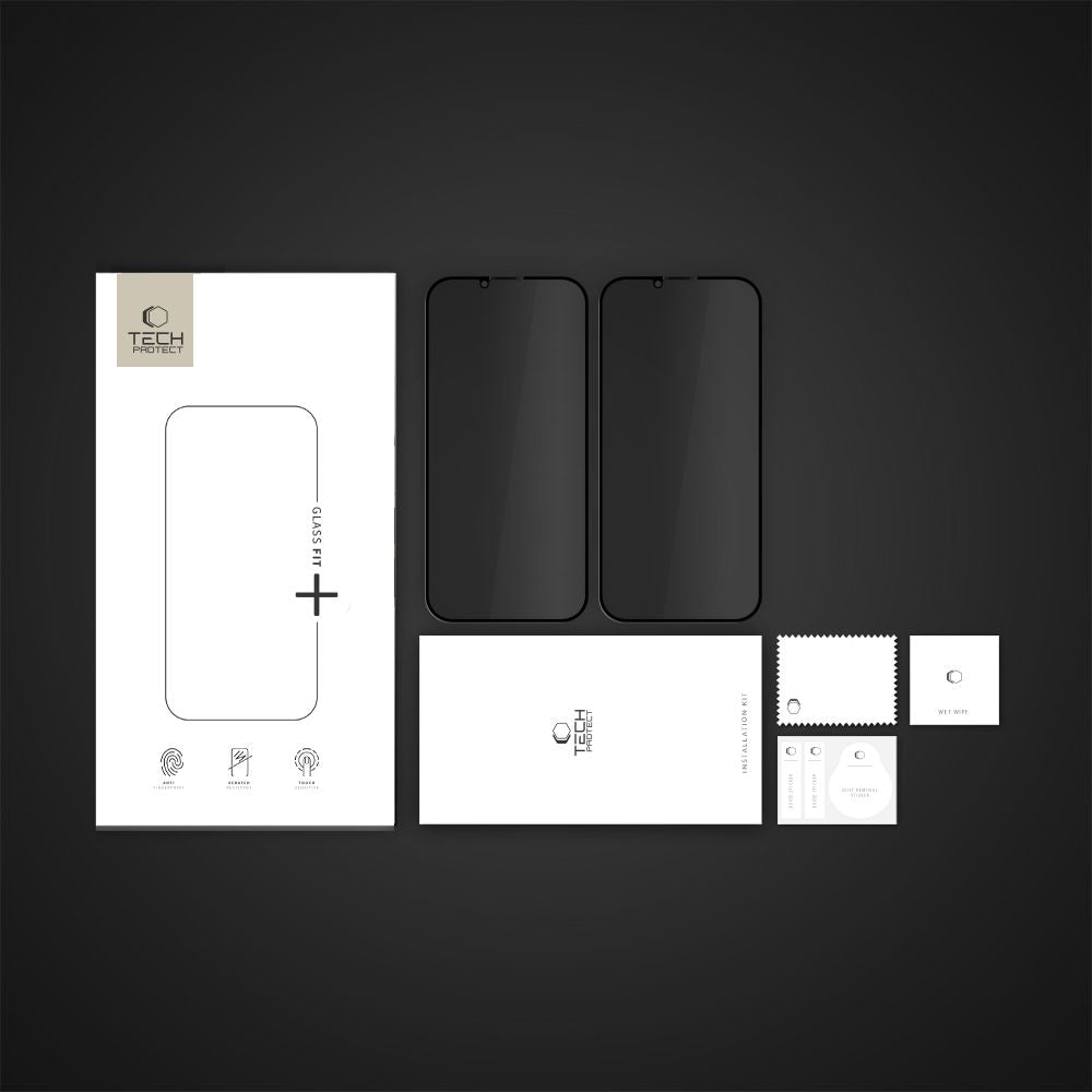 VETRO TEMPERATO TECH-PROTECT GLASS SPY+ 2-PACK IPHONE 16E PRIVACY
