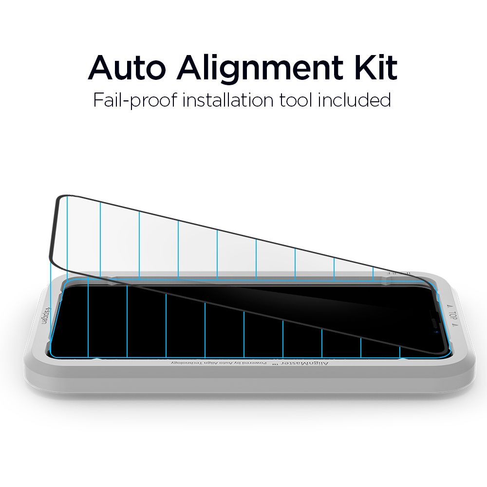 VETRO TEMPERATO SPIGEN ALM GLASS FC IPHONE 11 PRO MAX NERO