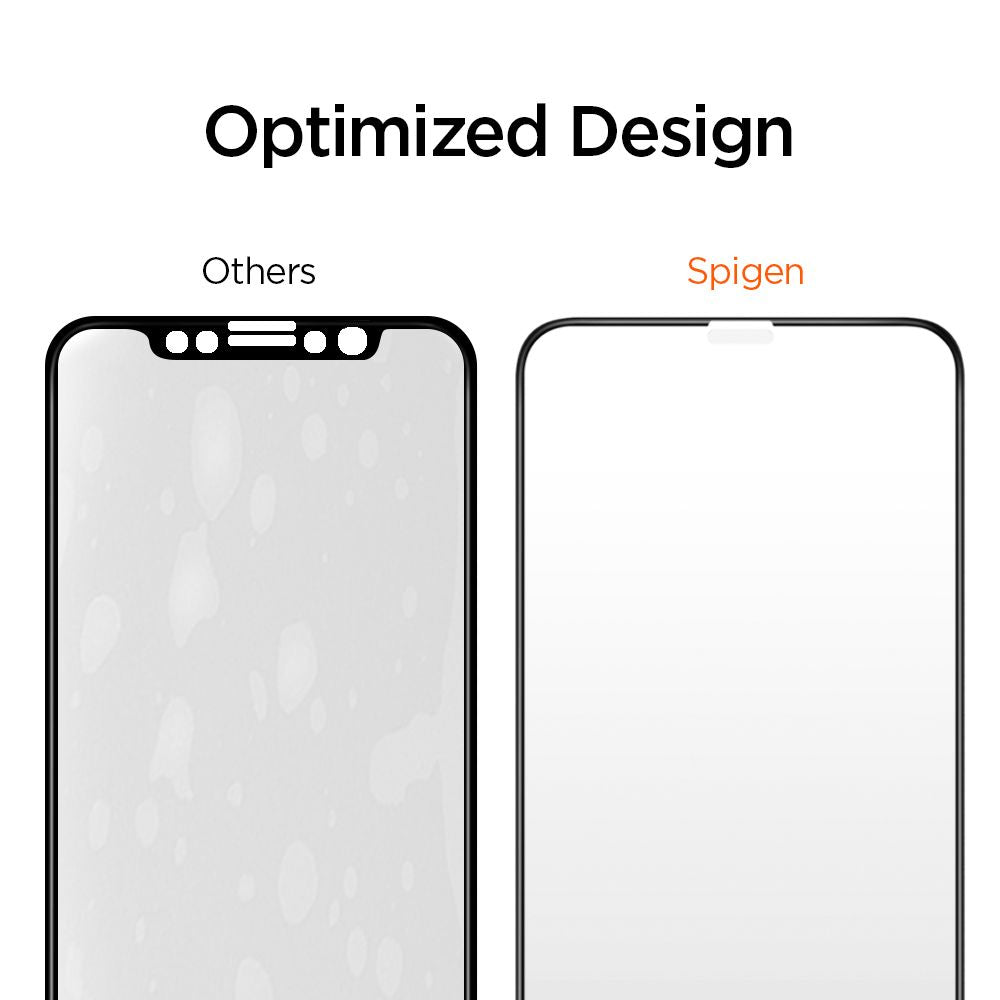 VETRO TEMPERATO SPIGEN ALM GLASS FC IPHONE 11 PRO MAX NERO