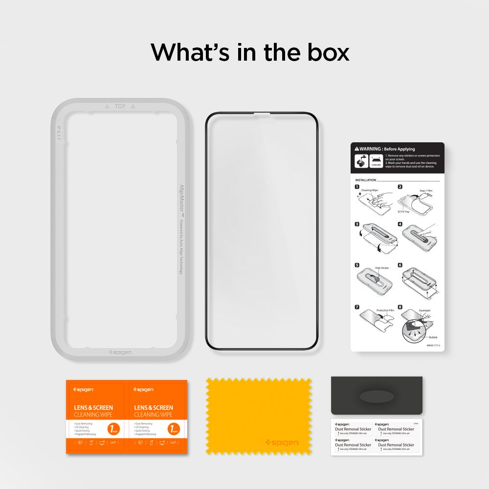 VETRO TEMPERATO SPIGEN ALM GLASS FC IPHONE 11 PRO MAX NERO