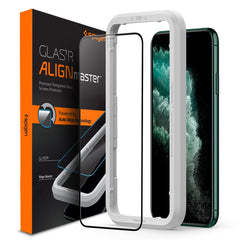 VETRO TEMPERATO SPIGEN ALM GLASS FC IPHONE 11 PRO MAX NERO