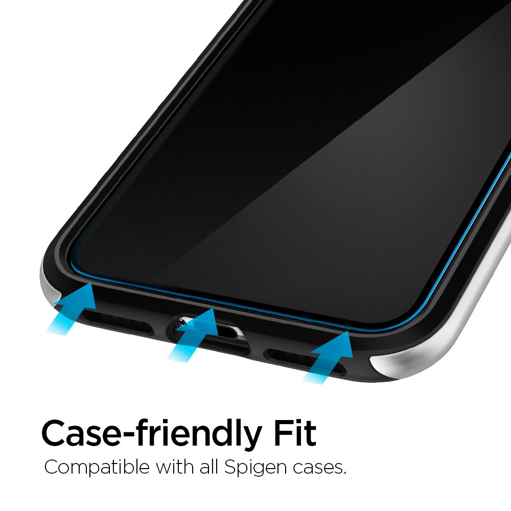 VETRO TEMPERATO SPIGEN ALM GLAS.TR SLIM 2-PACK IPHONE 11