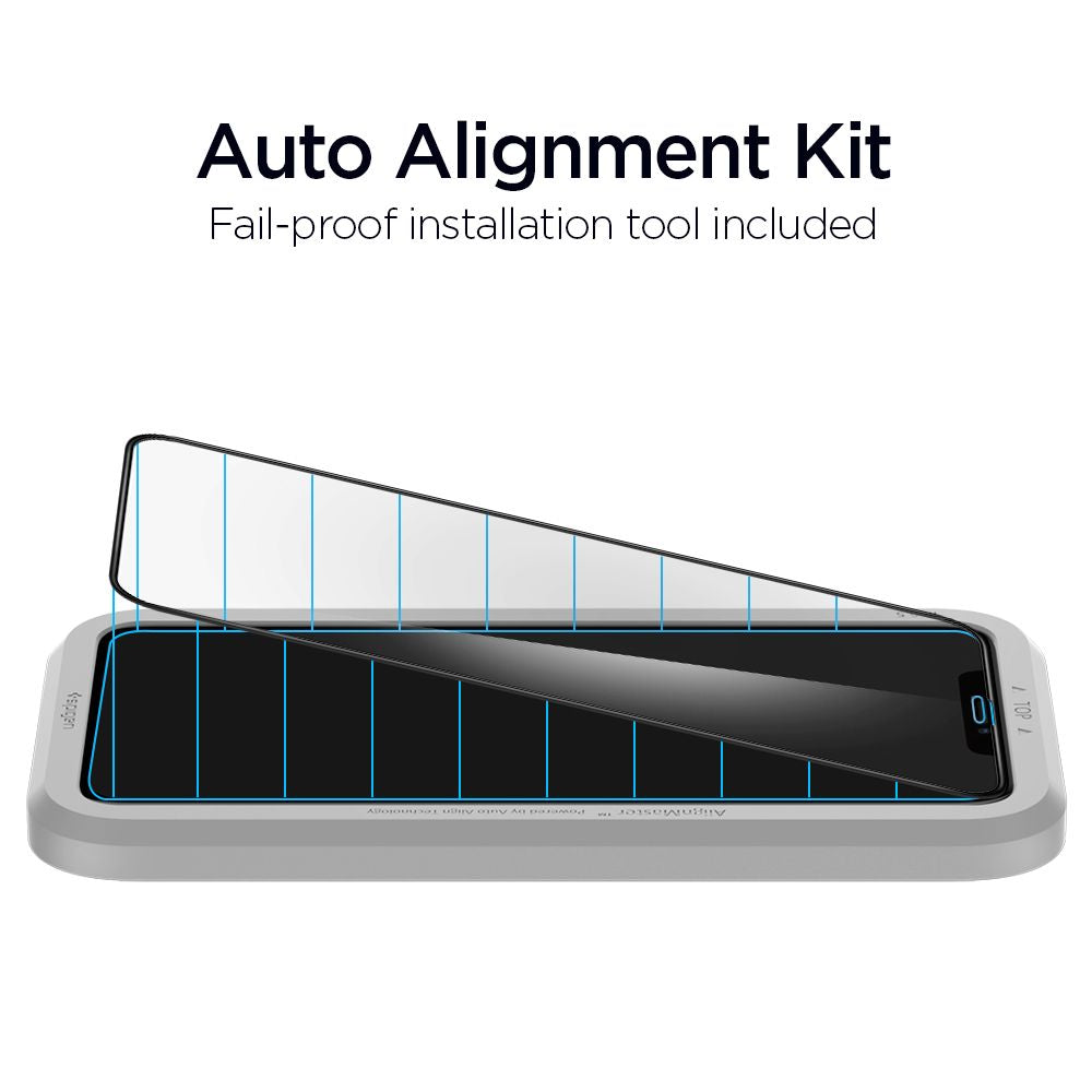 VETRO TEMPERATO SPIGEN ALM GLASS FC IPHONE 11 NERO